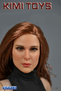 1/6 Scale European / American Female Head Sculpt (red/brown)