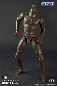 1/6 Scale Muscle male black Body