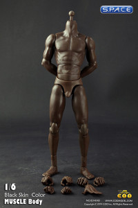 1/6 Scale Muscle male high black Body