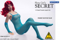 1/6 Scale Fishnet Bodysuit blue