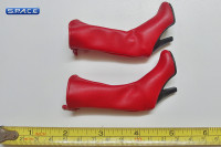 1/6 Scale Female Long Boots (red)