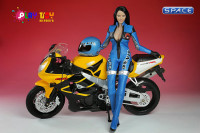 1/6 Scale Racing Girl Blue Suit