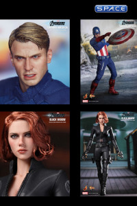 Avengers Assemble Bundle aus 9 Hot Toys Figuren (Avengers)