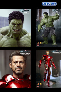 Avengers Assemble Bundle aus 9 Hot Toys Figuren (Avengers)