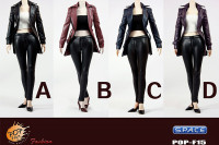 1/6 Scale Nikita Female Agents Leather Coat Set A