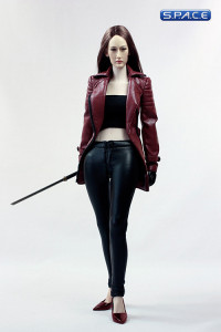 1/6 Scale Nikita Female Agents Leather Coat Set B