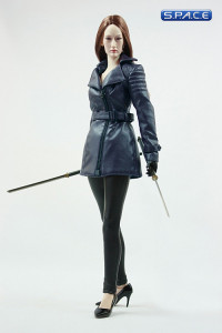 1/6 Scale Nikita Female Agents Leather Coat Set C