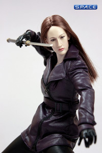 1/6 Scale Nikita Female Agents Leather Coat Set D