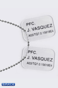 Colonial Marines J. Vasquez Dog Tags (Aliens)