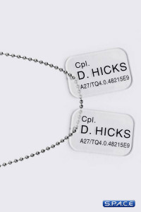 Colonial Marines D. Hicks Dog Tags (Aliens)