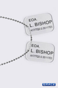 Colonial Marines L. Bishop Dog Tags (Aliens)