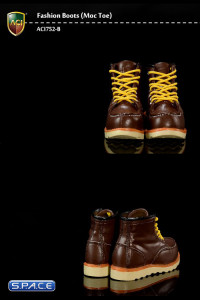 1/6 Scale Moc Toes Brown Boots (Fashion Boots Series 5)