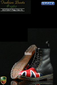 1/6 Scale British Flag Boots Version A - Toe Cap