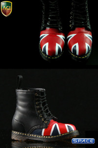 1/6 Scale British Flag Boots Version A - Toe Cap