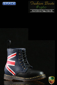 1/6 Scale British Flag Boots Version B - Heel Collar