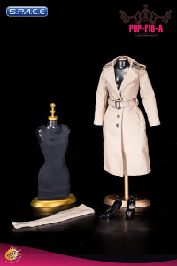 1/6 Scale British Womens khaki Windbreaker Set