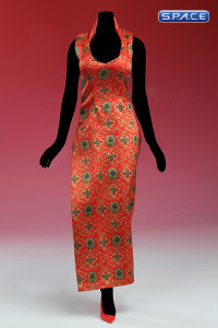 1/6 Scale Cheongsam Dress (red)