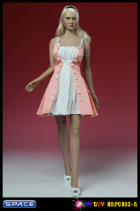 1/6 Scale Fit & Flare Dress (pink)