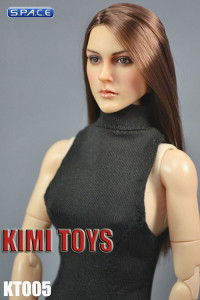 1/6 Scale European / American Female Head Sculpt (brunette)