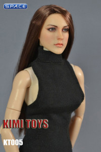 1/6 Scale European / American Female Head Sculpt (brunette)