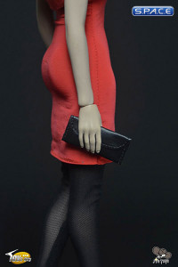 1/6 Scale Females red Dress Set