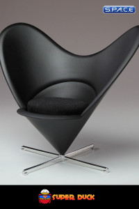 1/6 Scale black Bunny Chair