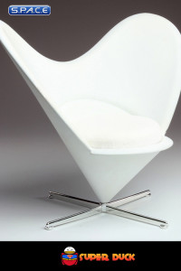 1/6 Scale white Bunny Chair