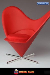 1/6 Scale red Bunny Chair