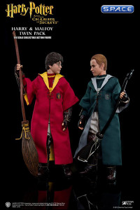 1/6 Scale Harry Potter & Draco Malfoy Quidditch Version Twinpack (Harry Potter and the Chamber of Secrets)