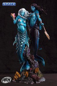 Twin Mermaids Statue