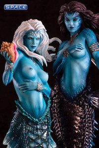 Twin Mermaids Statue
