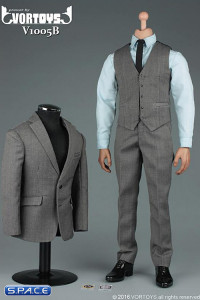 1/6 Scale grey Gentleman Suit 2.0 Set