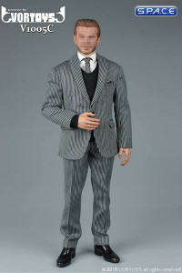 1/6 Scale striped Gentleman Suit 2.0 Set