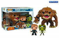 Rancor, Luke & Slave Oola Pop! Vinyl Bobble-Head 3-Pack #3 (Star Wars)