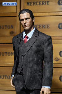 1/6 Scale Mens striped Suit Set (dark grey)