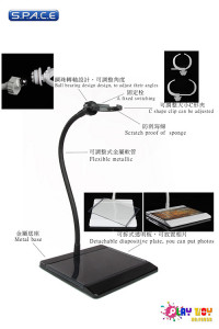 1/6 Scale flexible 30cm Figure Stand (black)