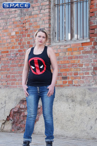 Deadpool Logo Girlie Tank Top black (Marvel)