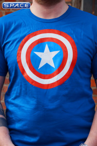 Captain America Logo T-Shirt blue (Marvel)