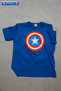 Captain America Logo T-Shirt blue (Marvel)