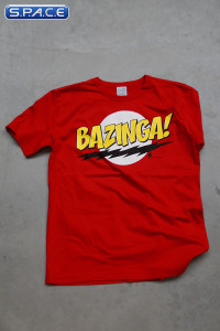 Bazinga T-Shirt red (Big Bang Theory)