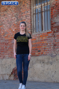 Star Wars Logo Girlie T-Shirt black (Star Wars)