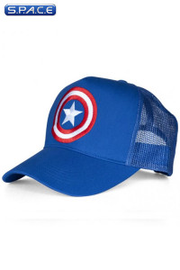 Captain America Logo Trucker Cap blue (Marvel)