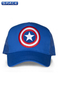 Captain America Logo Trucker Cap blue (Marvel)