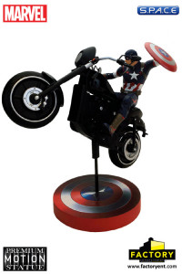 Captain America Rides Premium Motion Statue (Avengers: Age of Ultron)