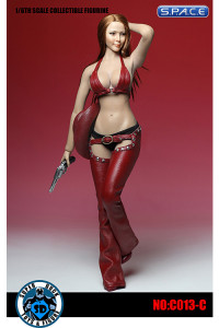 1/6 Scale red Sexy Cowgirl Clothing Set