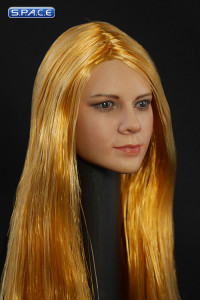 1/6 Scale female Head D003 - straight strawberry blonde hair