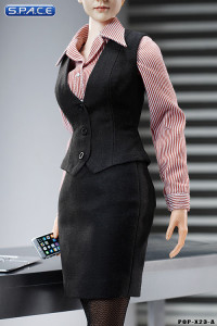 1/6 Scale Office Lady black Business Suit