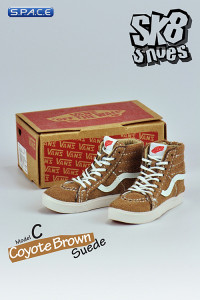 1/6 Scale Coyote Brown Suede Shoes