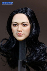 1/6 Scale Asian Female Head Sculpt (black)