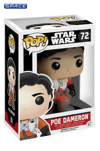 Poe Dameron No Heltmet Pop! Vinyl Bobble-Head #72 (Star Wars: The Force Awakens)